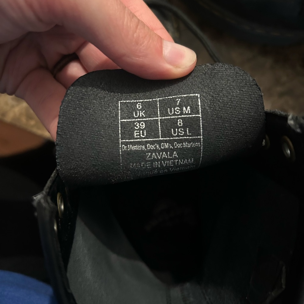 Dr. Martens Black Combat Boots